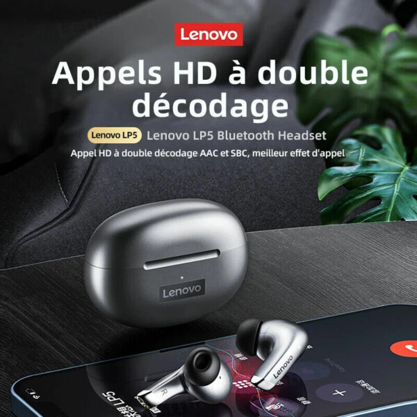 Lenovo LP5 Sans Fil Bluetooth Écouteurs HiFi – Image 3