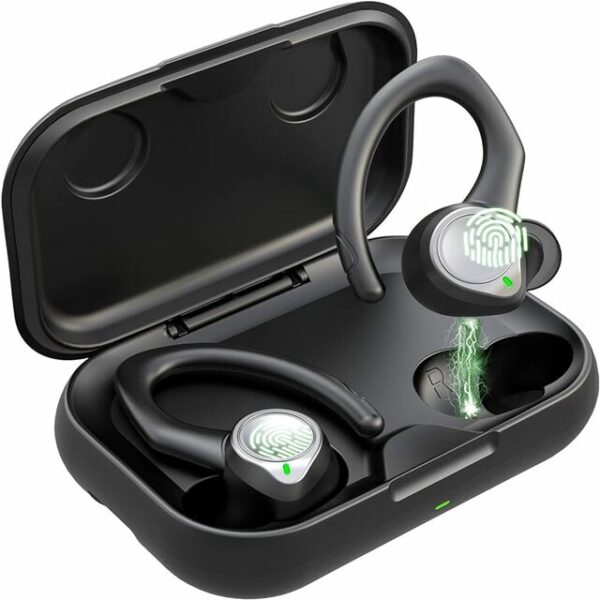Jesebang Ecouteurs Bluetooth sans Fil Sport, 2024 Écouteur Bluetooth 5.3 Hifi Stéréo