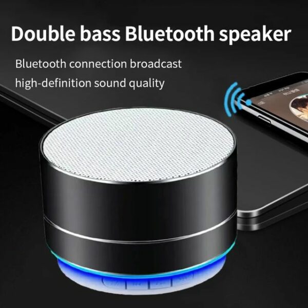A10 haut-parleur Bluetooth sans fil caisson de basses extérieur Mini haut-parleur Portable Support TF carte U disque FM Radio musique haut-parleur – Image 3