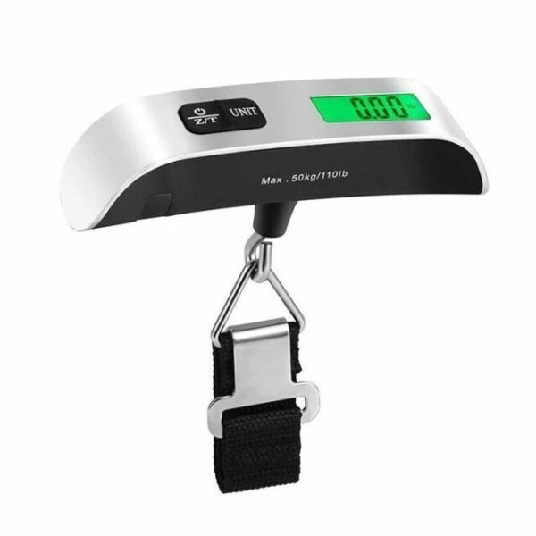 Échelle à bagages 110lb 50kg Numérique Portable Portable Échelle de Bagages Suspendus pour Voyage Valise Poids Échelle